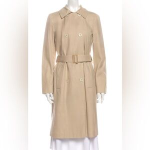 LORO PIANA Trench Coat Size IT 40 Loro Piana Logo Buttons & Detachable Belt US S